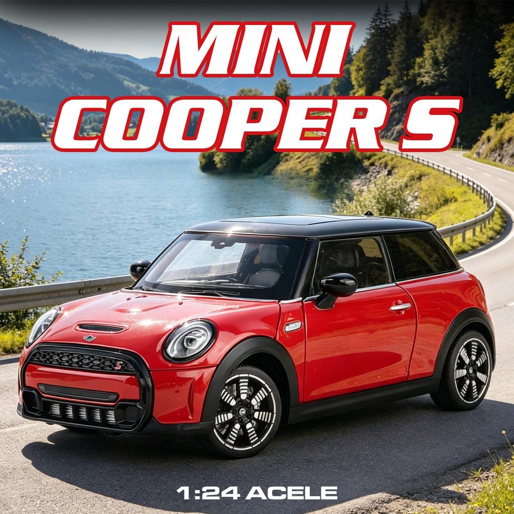 1:24 Mini Cooper S Kovový litý model auta Miniaturní Kovový Model Domácí Trendy & Stolní Displej Ornament Narozeninové Dárky