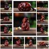 Small-Leaf Red Sandalwood Pendant: Wealth-Attracting Pixiu, Gourd, Dragon, Tortoise Design