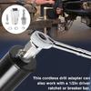 Stainless Steel Cordless Power Drill Converters Professional High Strength Drill Adapter for Trailer Jacks Crank Tasks