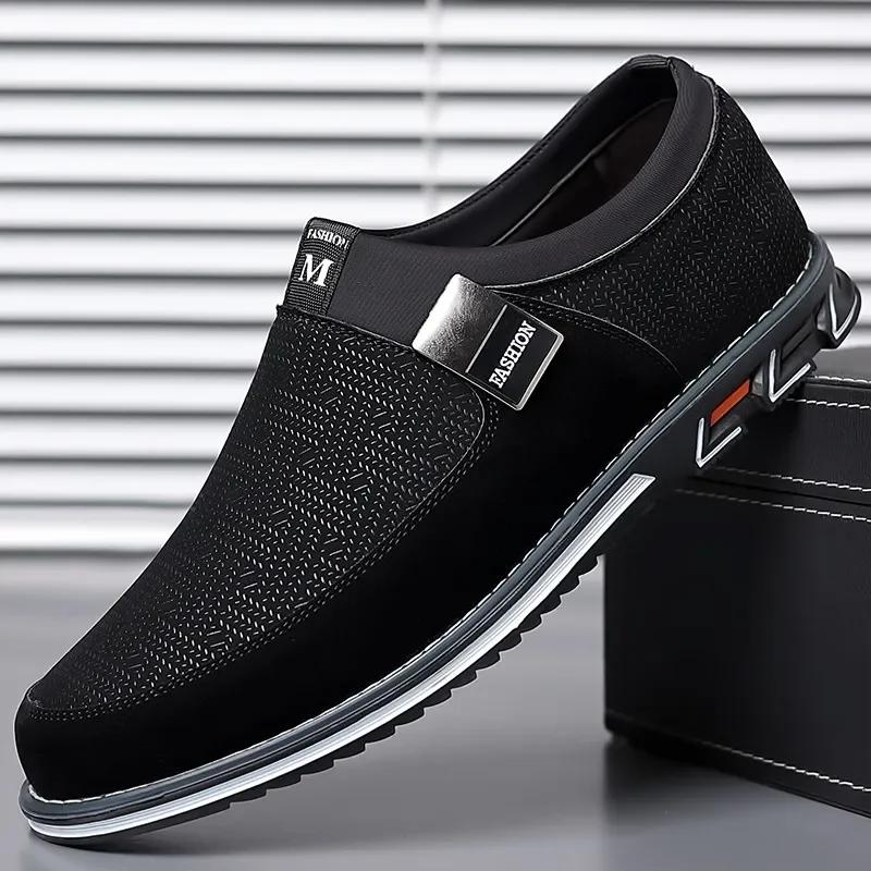 Men's Leather Shoes Classic Casual Fashion Anti-slip Loafers for Men Business Moccasins Big Size Shoes Zapatillas De Hombre Male