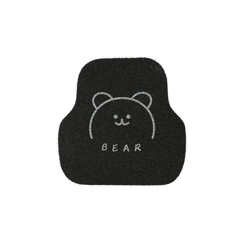 

Car Floor Mat with Cartoon Bear and Rabbit Design, Universal Single Piece for Driver s Seat, Anti-Dirt Decorative Interior Car Mat, Rear Seat Foot Mat Cartoon Bear Foot Pad-Rear Row