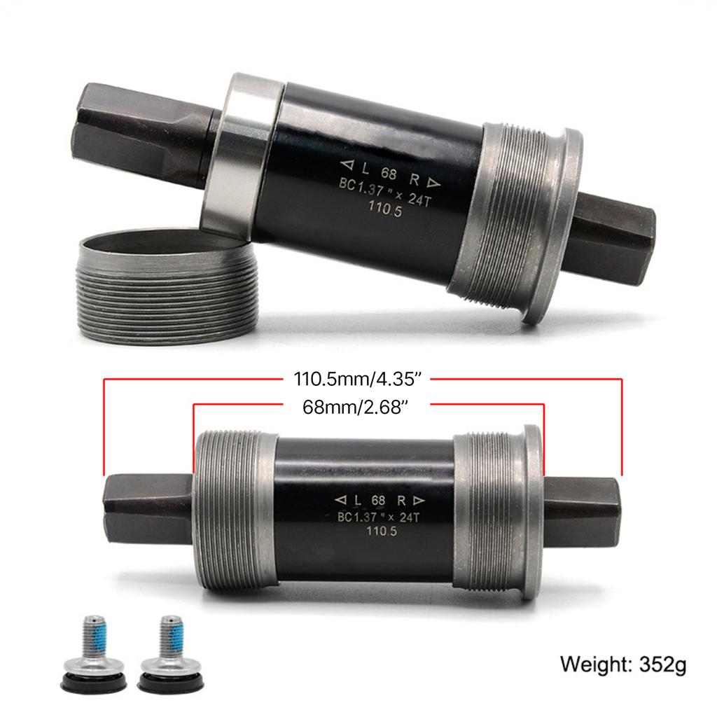Square Taper Bottom Bracket Replacement Bike Bottom Bracket Square Hole Crank Axis Sealed Bearings Bike Parts Durable