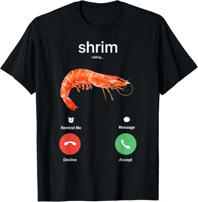 Shrim Calling Meme Divertente Shrim Sta Chiamando Errore di Ortografia Regalo T-Shirt Unisex