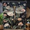 Funny Skeleton Skull Bathroom Shower Curtain Black White Hilarious Man Cool Polyester Fabric 12 Plastic Hooks Waterproof Decor