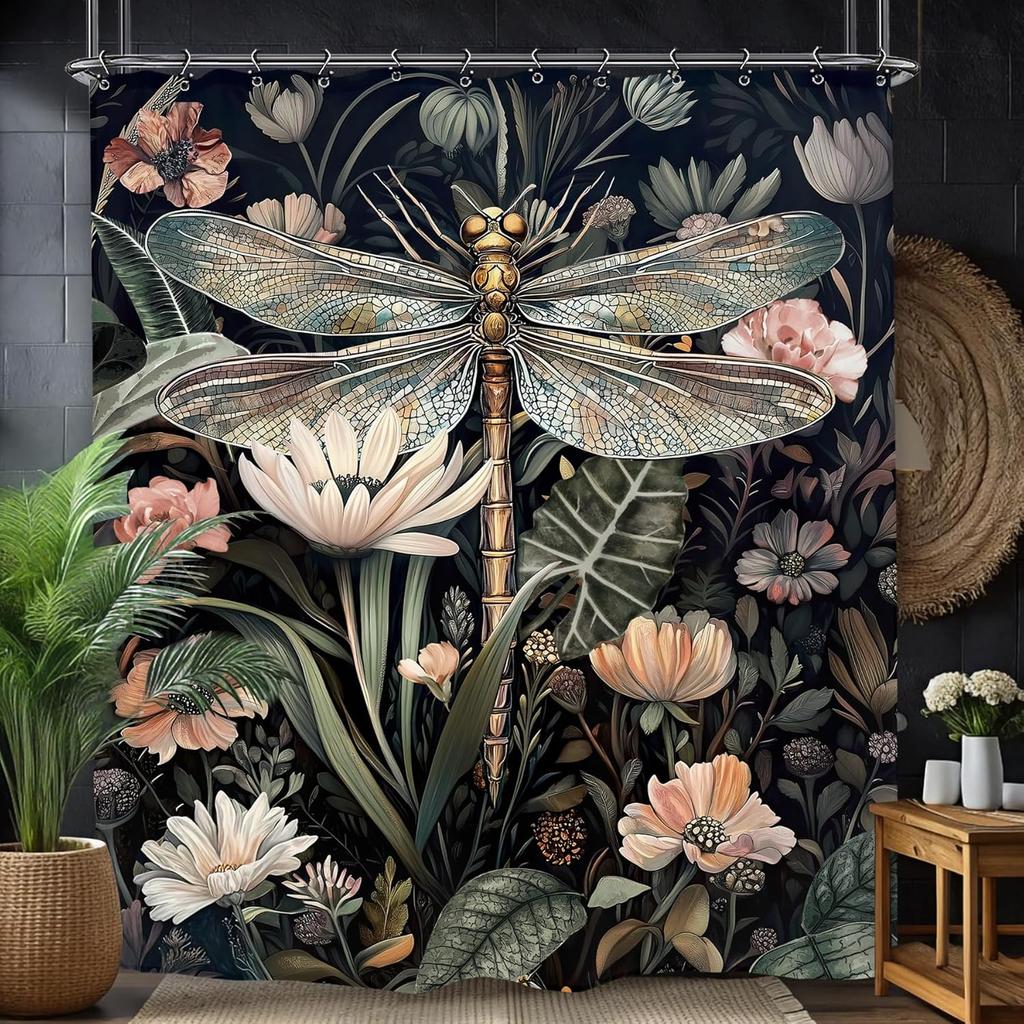 Funny Skeleton Skull Bathroom Shower Curtain Black White Hilarious Man Cool Polyester Fabric 12 Plastic Hooks Waterproof Decor