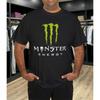 Monster Energy Drink Logo Cotton Unisex T-Shirt Summer Breathable Comfortable T-Shirts Men's Oversized Tee Shirt Loose High Street Clthing