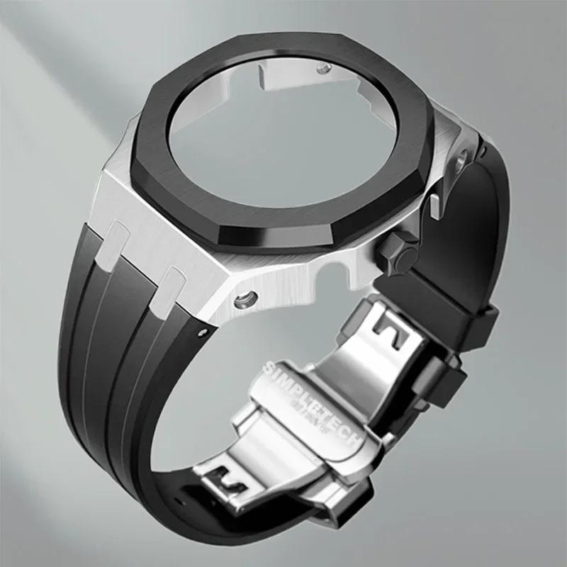 Mod Kit GEN5 GA2100 Metal Bezel for G shock Casioak Modification 4th Generation Rubber&Steel Watch Case Strap GA-B2100 2110