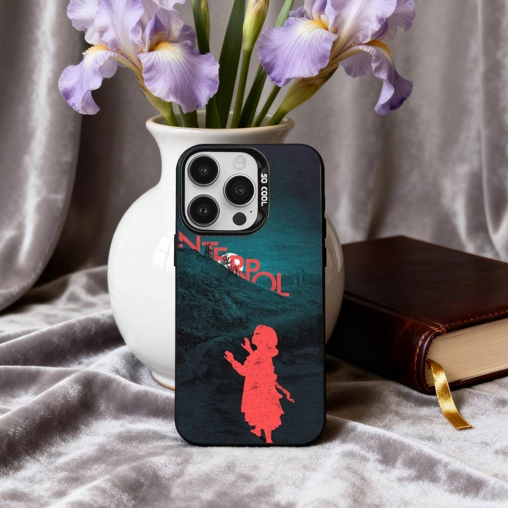Pop-rock I-Interpol-I Band Phone Case For iPhone17,16,15,14,13,12,11 Plus,Pro Max Black Candy silver phone case