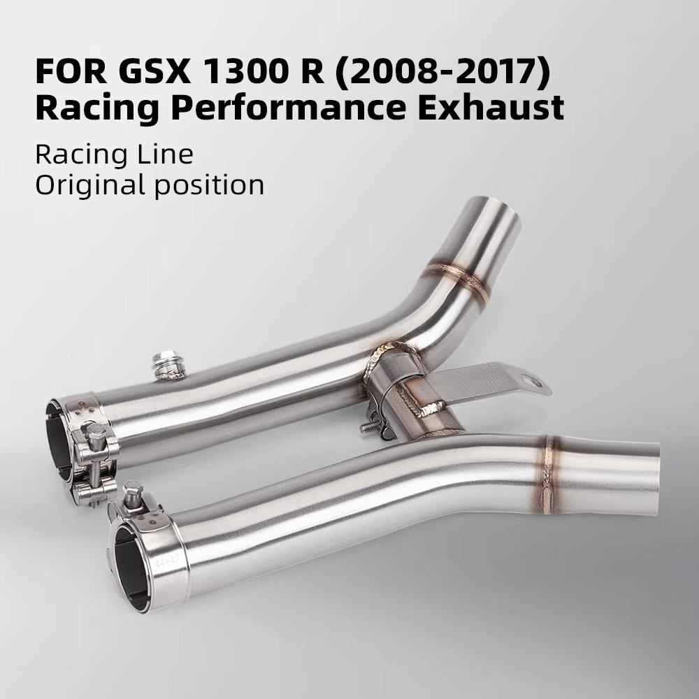 For SUZUKI Hayabusa GSX1300R GSXR1300 2008 - 2020 Motorcycle Exhaust Escape Modify Left Right Side Link Pipe Connect 51mm Muffer