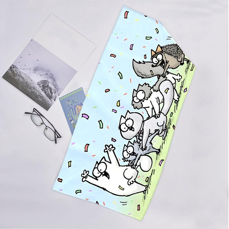 Simon'S Cat Fashion Beach Towel: Ideal for Summer Adventures Soft, absorbent and quick drying suitable for swimming and bathing