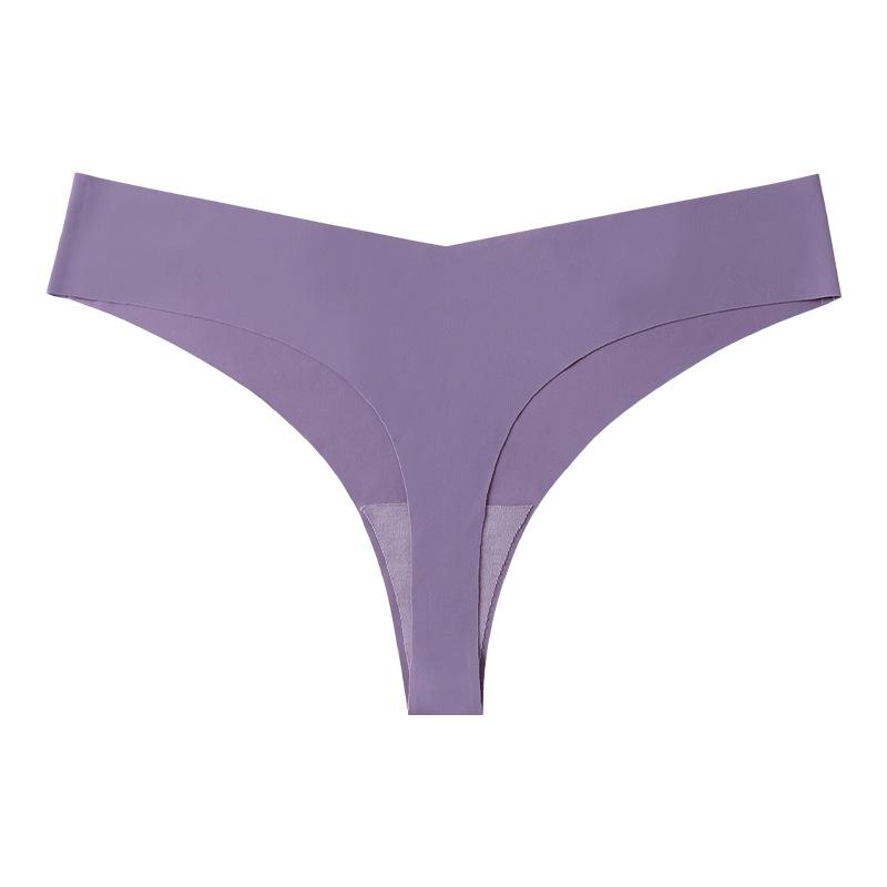 

Sports yoga women s sexy coquettish breathable underwear women s pregnant women s seamless underwear European and American large-size T-pants S темно-фиолетового
