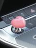 1pc Heart Shaped Car One Key Start Button, Personalized and Creative Ignition Ring Button Decoration