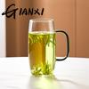GIANXI Glass Tea Cup With Handle Anti-Scalding Glass Teacup Can Be Electric Clay Oven Heating Glasses Office Personal Cup