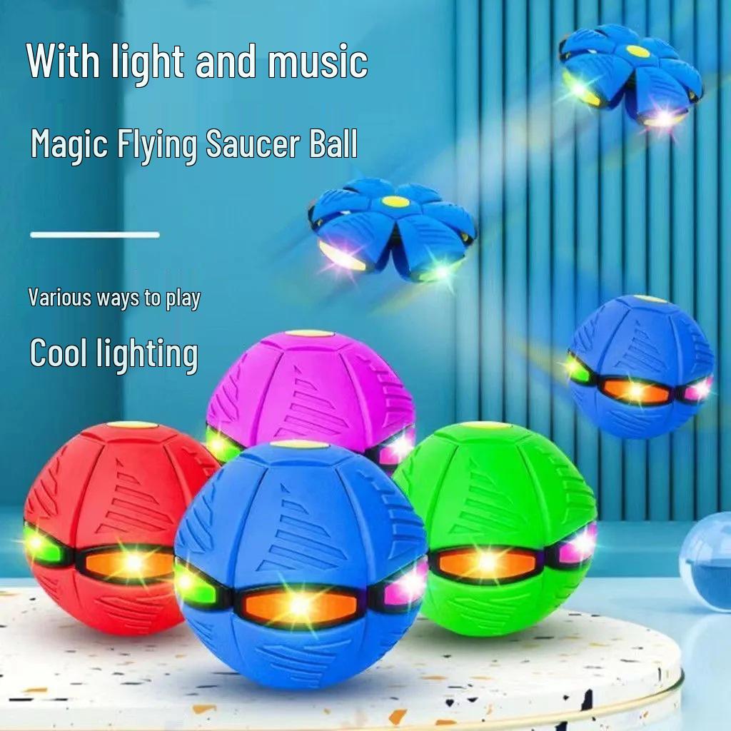Luminous Elastic Magic Flying Saucer Ball - Children's Outdoor Step-on Toy