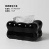 Nordic Abstract Pleated Ceramic Tissue Box Rectangular Tissue Container Household Extractable Napkin Box Paper Shelf Home Decor