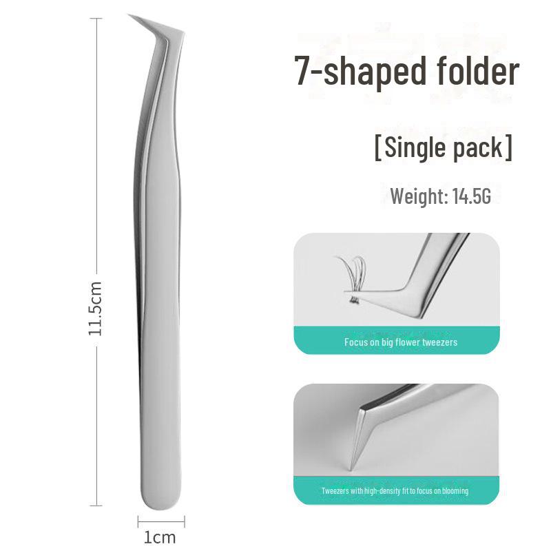 Goldfeder Falsche Wimpern Pinzetten Set - Grafting & Curling Beauty Tools
