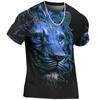 Animal Beast Lion 3D Printed Summer Men's T-shirt Kids Fashion Casual O-Neck Short Sleeve Sportswear Streetwear Oversized Tops