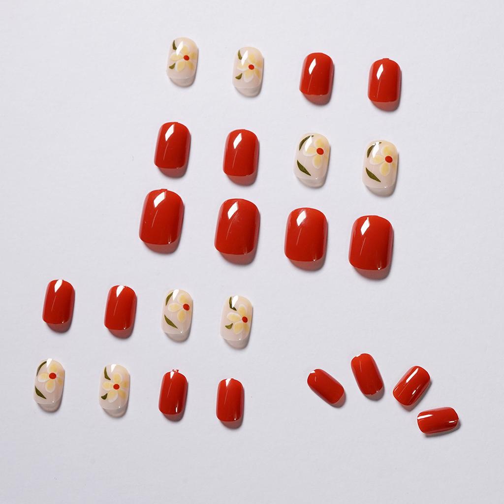Long Island Iced Tea Short Wear Nail Art Finished Fake Nail Nail Patch Nail Patch Waterproof Removable Nail Patch