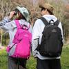 Unisex Large Capacity Backpack Solid Color Multi-functional Light Backpack For Outdoor Travel