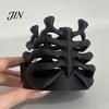 Easy Access Pen Organizer Skeleton Ribcage Bone Holder, 3D Printed Pencil Cup, Large Capacity Gothic Desk for Pens Pencils Makeup Brushes Multi-layer