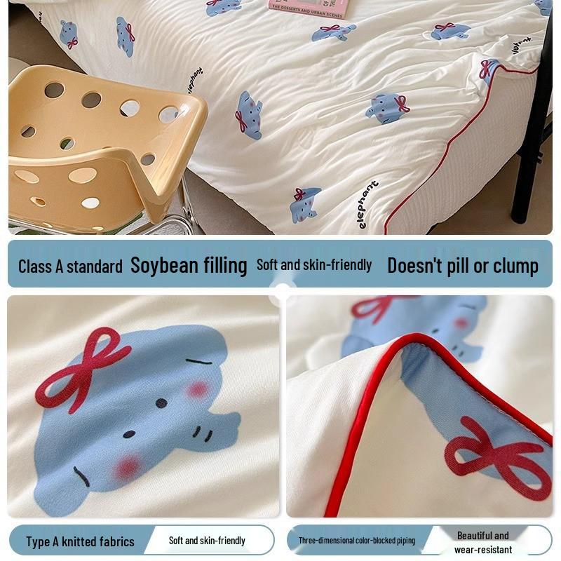 Leichte Baumwoll-Kinderbettdecke - Maschinenwaschbare Sommerdecke