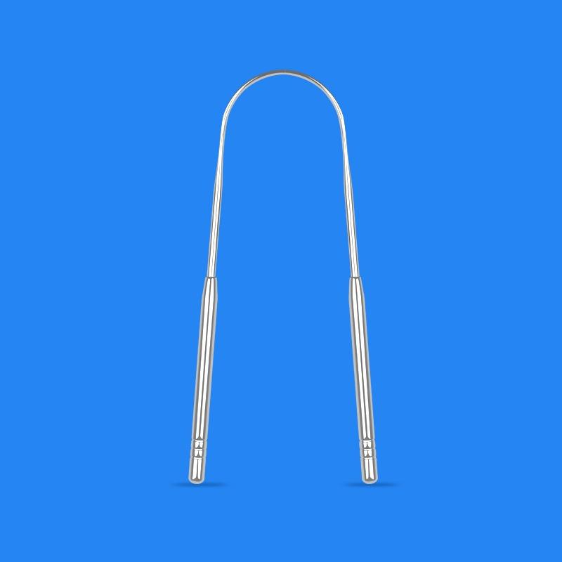 Stainless Steel U-Shaped Tongue Scraper Tongue Coating Odor Removal Fresh Breath Oral Cleaning Tongue Coating Brush Care Tool