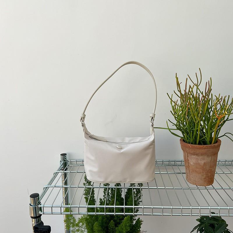 Bag Women's All-matching Portable Square Fashionable Shoulder Pure Color Simple Nylon Underarm