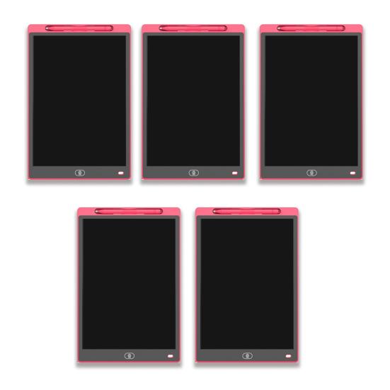 1/5Pcs LCD Writing Tablet with Pen 8.5-inch Rectangle Colorful Doodle Notepad Electronic Drawing Board Kids Adults Erasable Sketch Pad Educational Toy