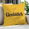Alcohol Glenfiddich Cushion Cover Cushion Cover Set 4Pcs 50X50 45X45 40X40 Pillowcase Decorative Sofa Home Decor