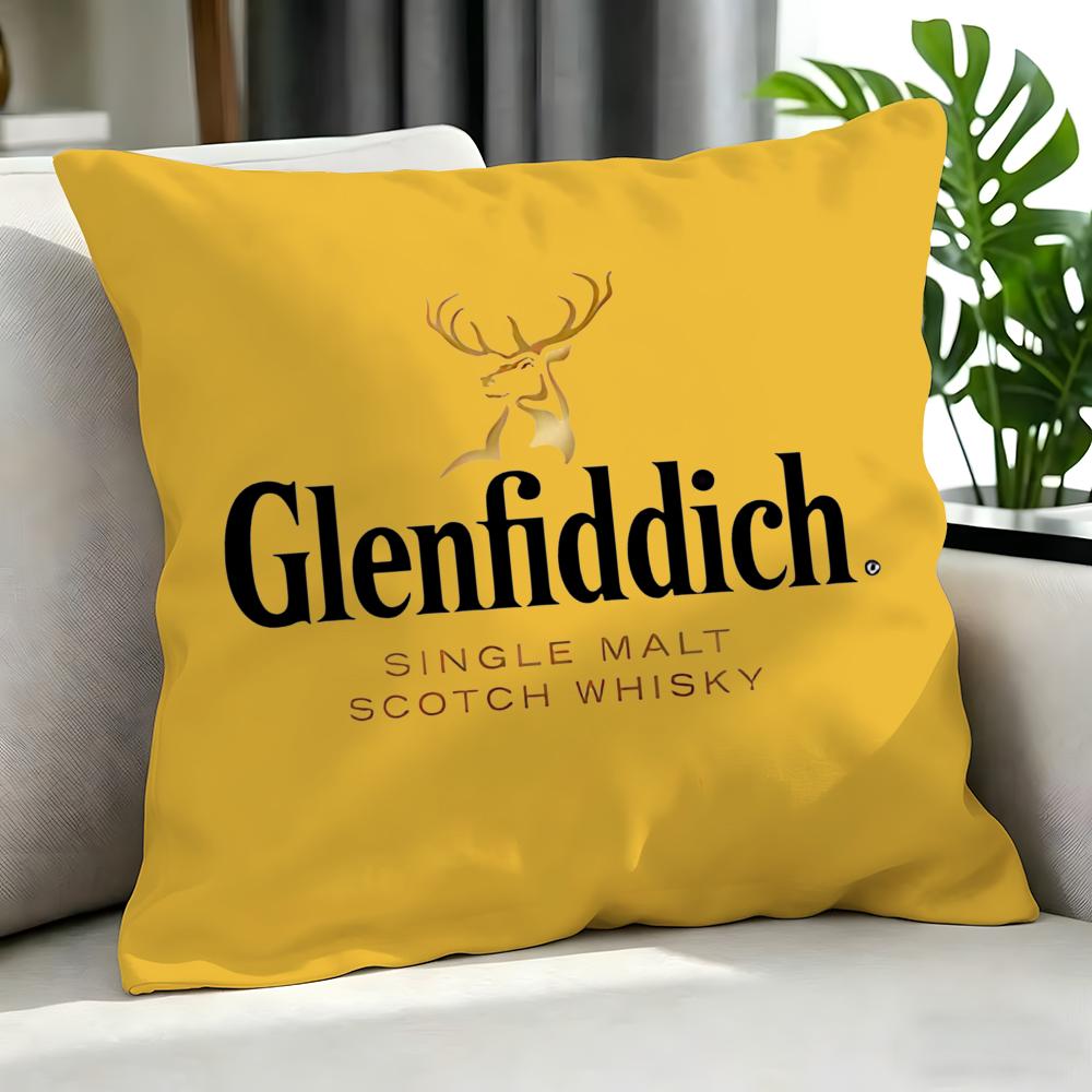 Alcohol Glenfiddich Cushion Cover Cushion Cover Set 4Pcs 50X50 45X45 40X40 Pillowcase Decorative Sofa Home Decor