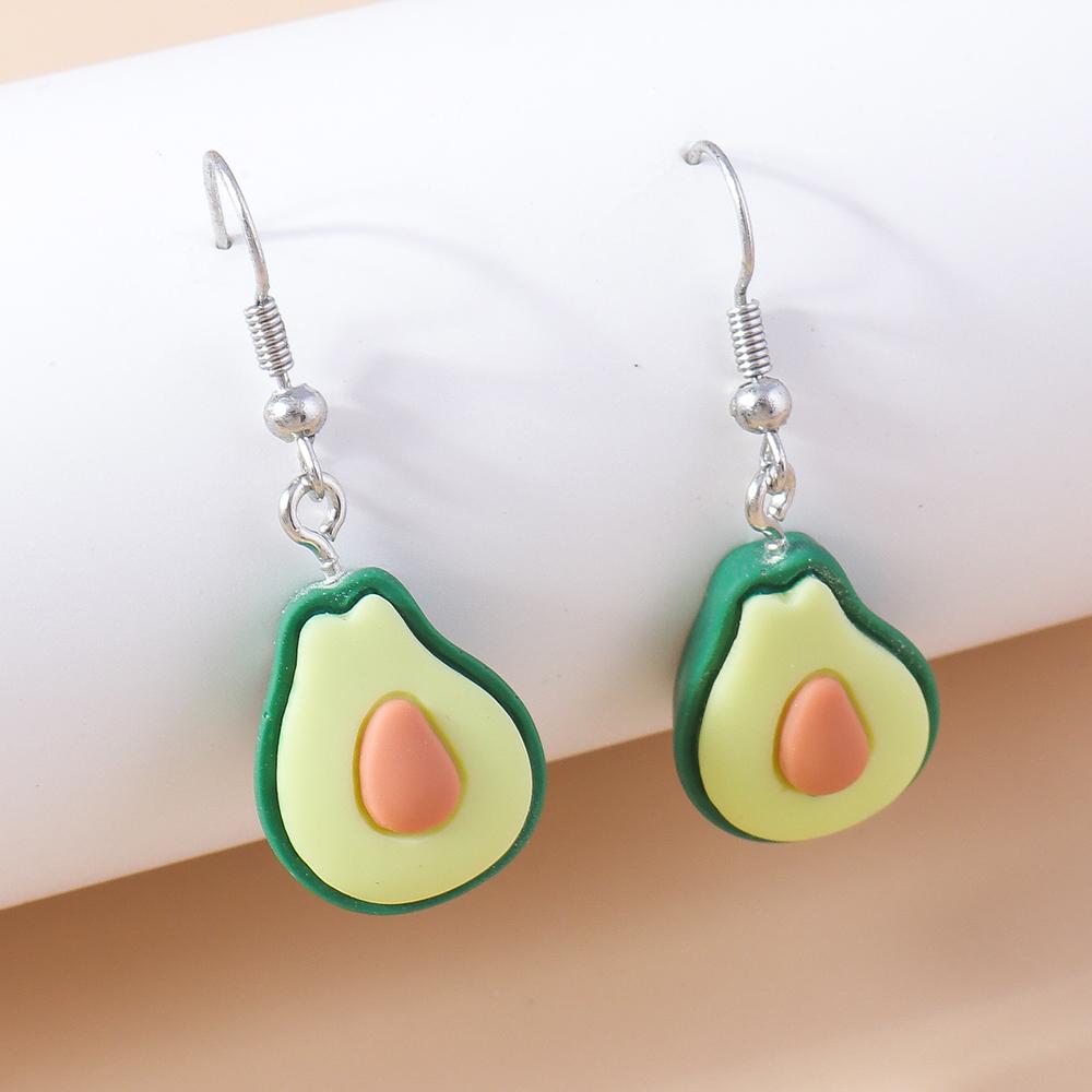 Fashion Resin Simulation Fruits Earrings for Women Pineapple Strawberry Apple Banana Cherry Drop Earrings Girls Jewelry Gifts