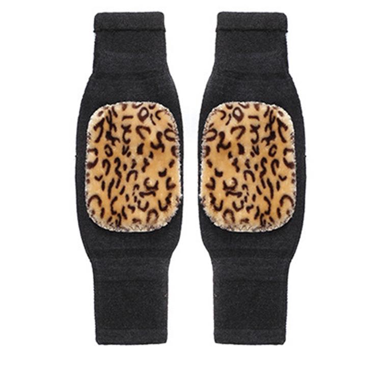 Unisex Thickened Velvet Knee Warmers for Elderly - Imitation Cashmere Cold Protection