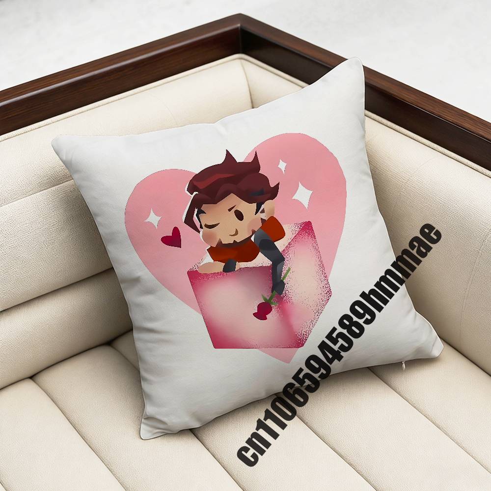 For Emre O-Overwatch Throw Pillow Case Sham 45X45Cm 40X40Cm Square Car Pillowcase Pad Cushion Cover