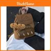 Cartoon Bread Backpack For Women And Men With Pu Material Daily Use Organizer