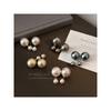Female Multiple Ways to Wear Accessible Luxury S925 Silver Pearl Stud Earrings