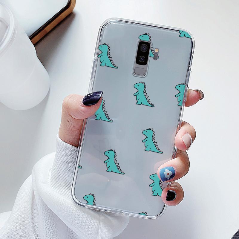 

Чехол для телефона Samsung Galaxy S9 S 9 Plus Мультяшная задняя крышка Прозрачный мягкий силикон Цветок Funda Для Samsung s9 S9+ Милый Capa S9