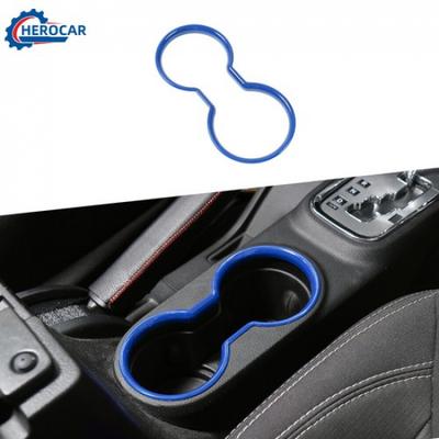 Front Water Cup Holder Frame Cover Trim Ring for 2011-2017 Jeep Wrangler JK ABS