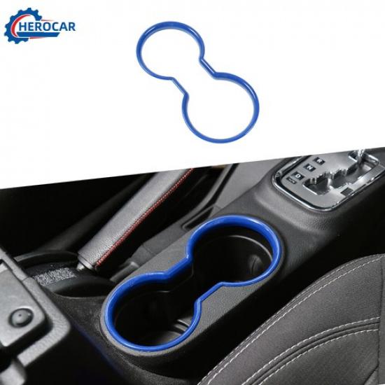 Front Water Cup Holder Frame Cover Trim Ring for 2011-2017 Jeep Wrangler JK ABS