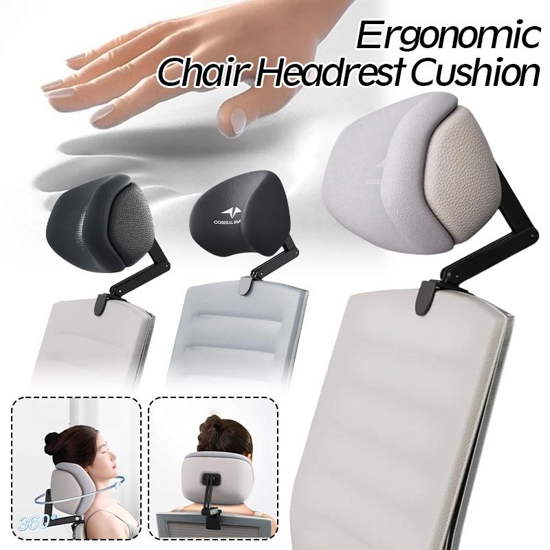 Stuhl Nackenkissen Ergonomischer Stuhl Kopfstütze Kissen Stuhl Universal Atmungsaktiv Langlebig für Computer Bürostuhl Zubehör