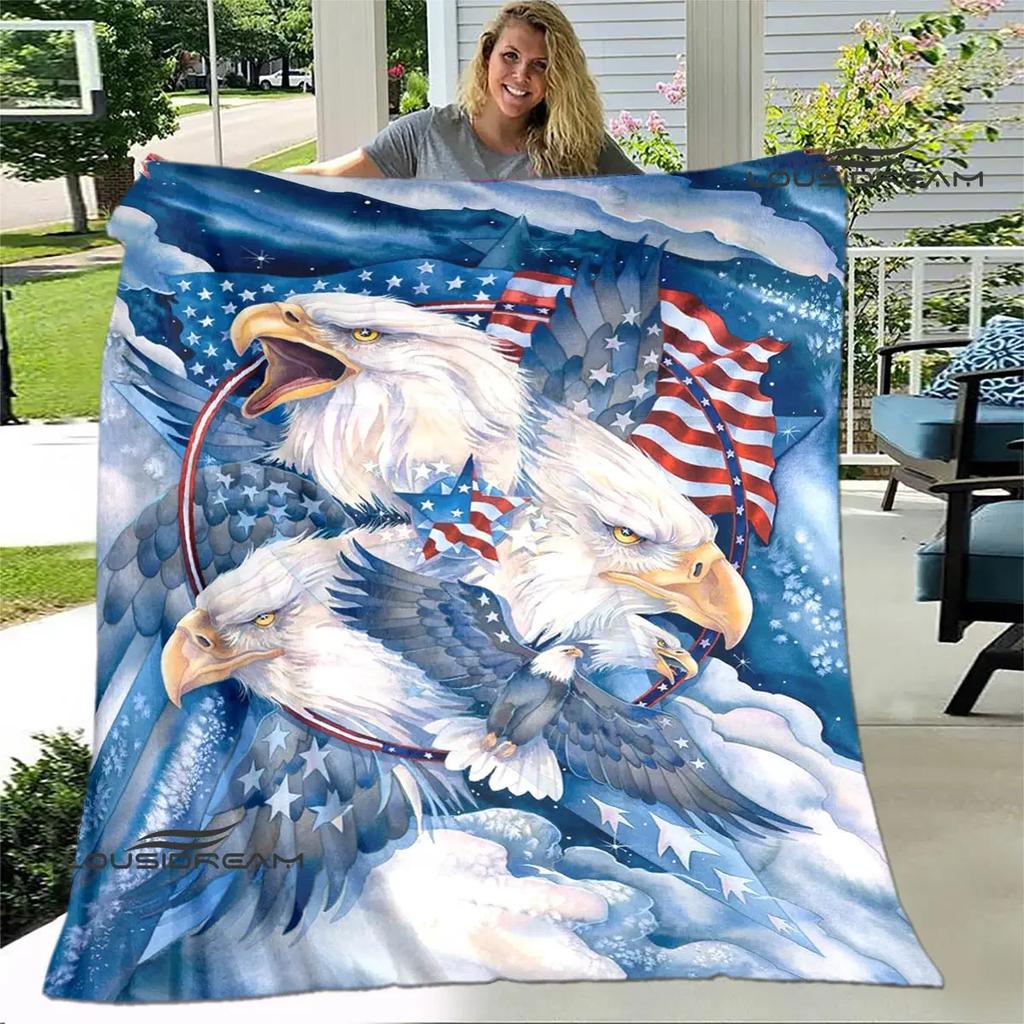 3D Eagle Printing blanket flannel Soft and comfortable blanket blankets for beds picnic blanket warm blanket birthday gift