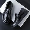 Men's Business Casual Leather Shoes, One-pedal Loafers, First-layer Cowhide Fashion Wedding Foot Shoes Are Trendy and Versatile
