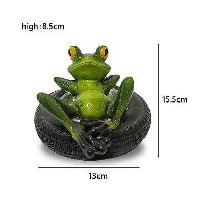 Estátua de Sapo para Jardim Ornaments Flutuantes na Água Animal de Simulação Decoração de Natal Ação de Graças Ano Novo para Interior Exterior