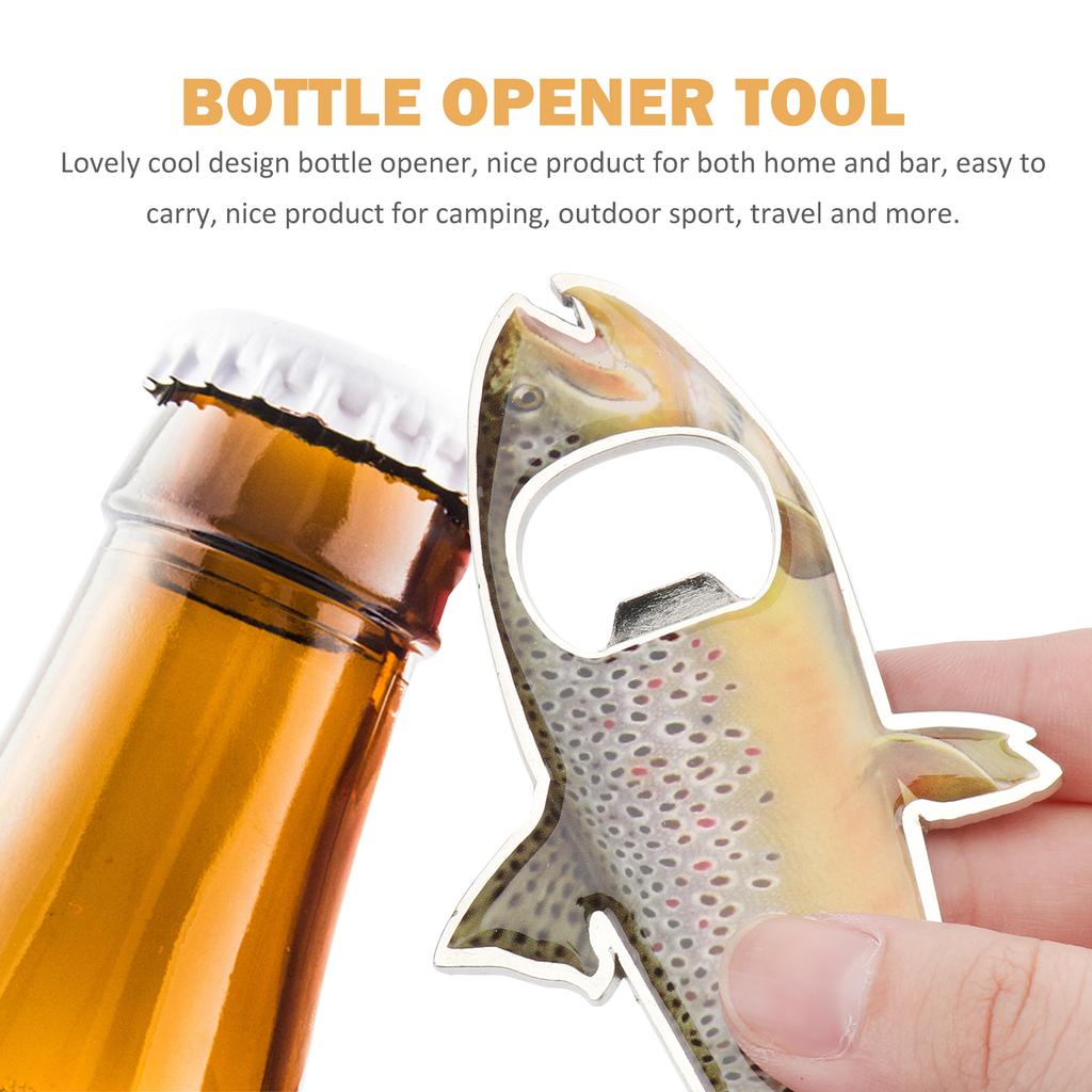 Refrigerator Magnet Keychain Bottle Opener Bartender Magnetic Beer Tin Corkscrew Outdoor Label