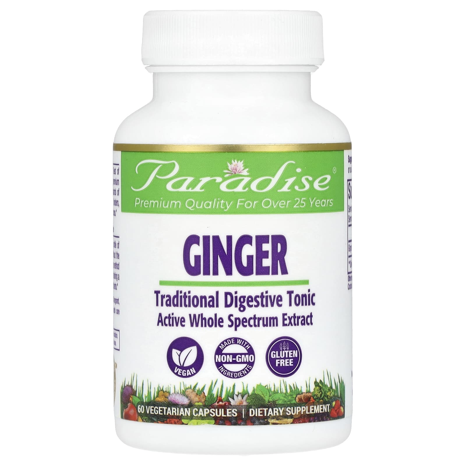 

Ginger, Veggie Capsules 60 (250Mg per capsule)