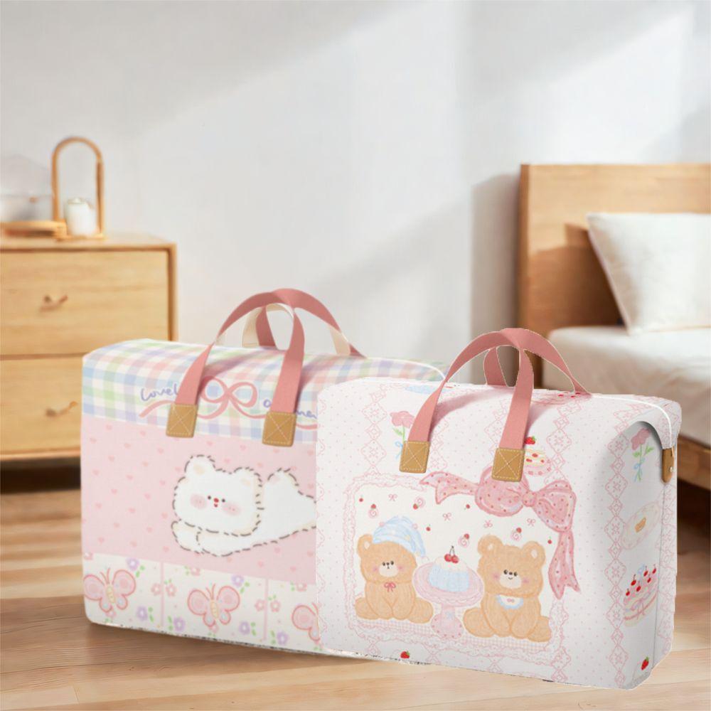 Cartoon Children Quilt Finishing Bag Large Capacity Moving Packing Bag Luggage Storage Bag  Blanket