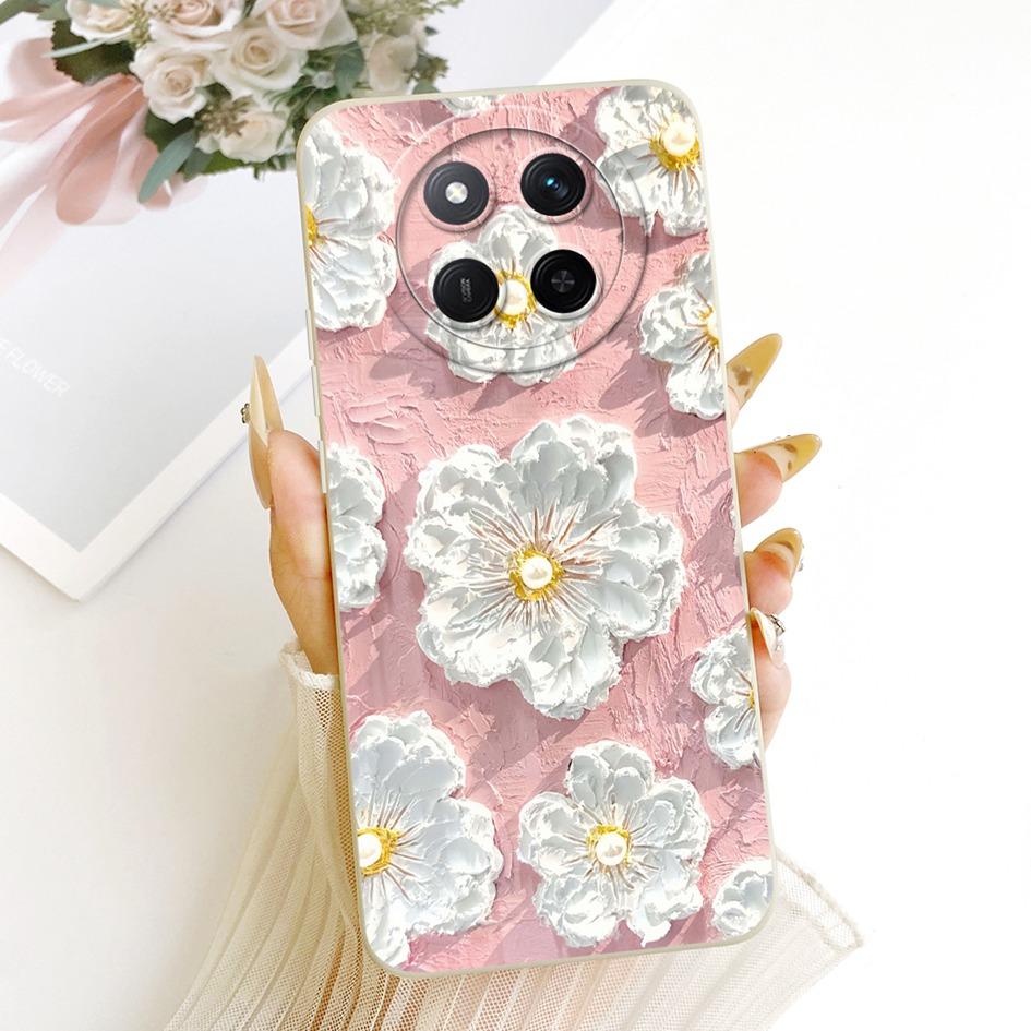 For Honor Magic 7 Lite Case BRP-NX1 Luxury Daisy Painted Soft Silicone Cover For Honor X9c Smart Bumper HonorX9c X 9c Phone Case