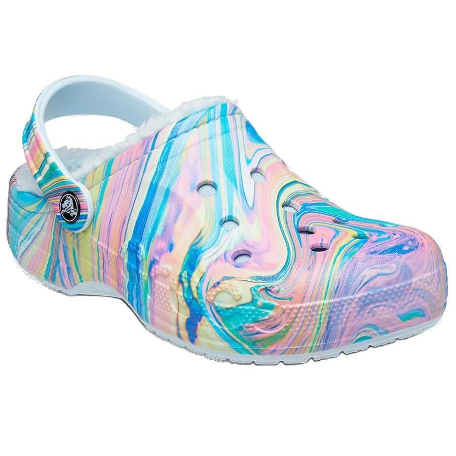 Crocs Baya Lined Print Clog Unisex Multi Blue 205975-4KV