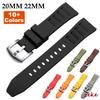 20mm 22mm Tropic Silicone Watch Strap for Oris for Omega for Seiko Diving Waterproof Sports Bracelet Belt Soft Rubber Watch Band