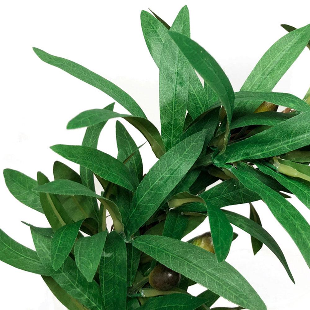 Artificial Green Olive Wreath Greenery Wreath with Olive Leaves Bean for Front Door Indoor Outdoor Festival Wedding Decor