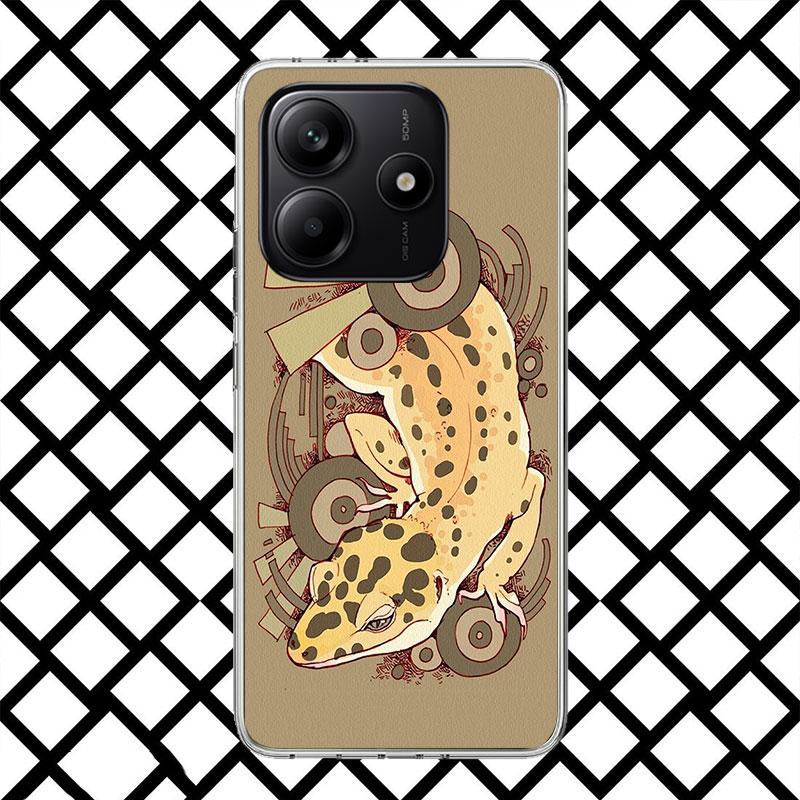 Lizards Geckos Phone Case for Xiaomi Redmi Note 15 14 14S 13 12 12S 11 Pro Plus 11E 11T 11S 10S 5G Soft Cover Fundas Redmi Note
